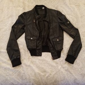 H&M DIVIDED Vegan Leather Jacket